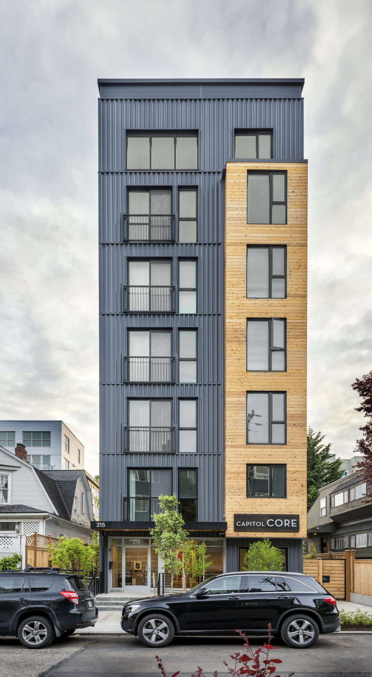 17unit Capitol Hill apartment built to maximize small infill lot